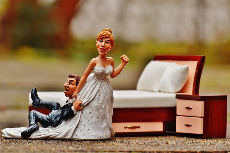 Vintage Wedding Bride and Groom